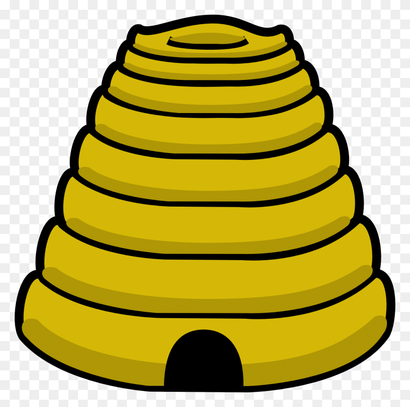 1331x1324 Bee Hive Clip Art - Interested Clipart