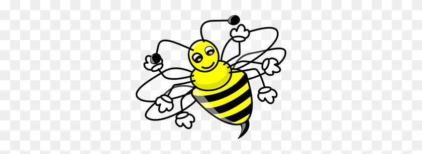 300x247 Abeja Png Images, Icon, Cliparts - Hornet Clipart Blanco Y Negro