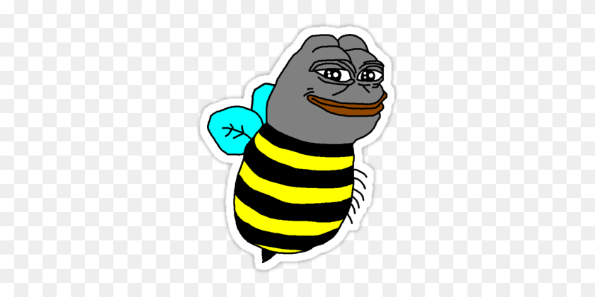 375x360 Bee Yourself Pepe Pepe Stickers Bee Movie, Bee - Barry B Benson PNG