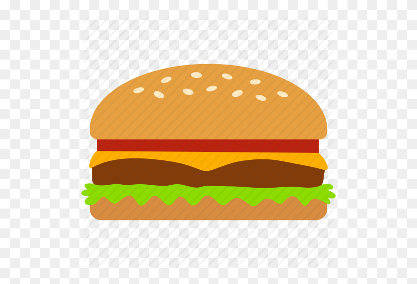 512x512 Beef, Burger, Cheeseburger, Fast, Food, Hamburger, Sandwich Icon - Cheeseburger PNG