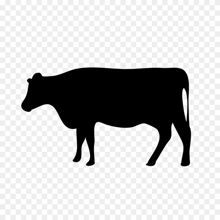 1200x1200 Beef Cattle Clip Art Free - Angus Cow Clipart