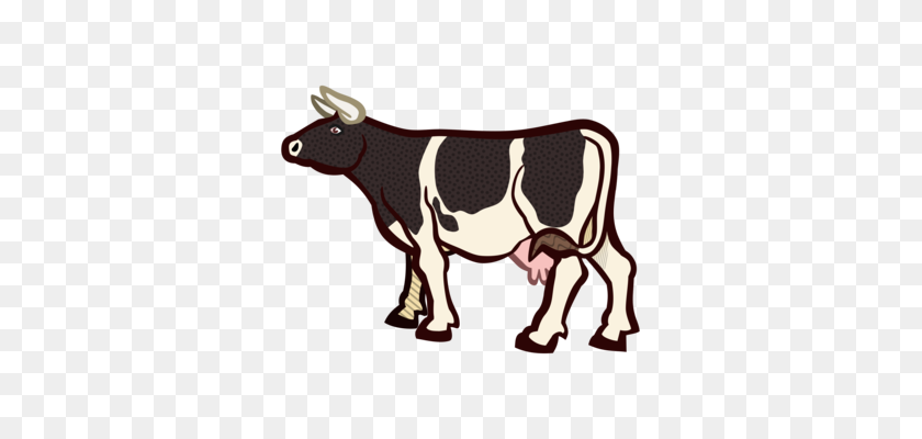 351x340 Beef Cattle Dairy Cattle Barn Farm Livestock - Dairy Cow Clip Art