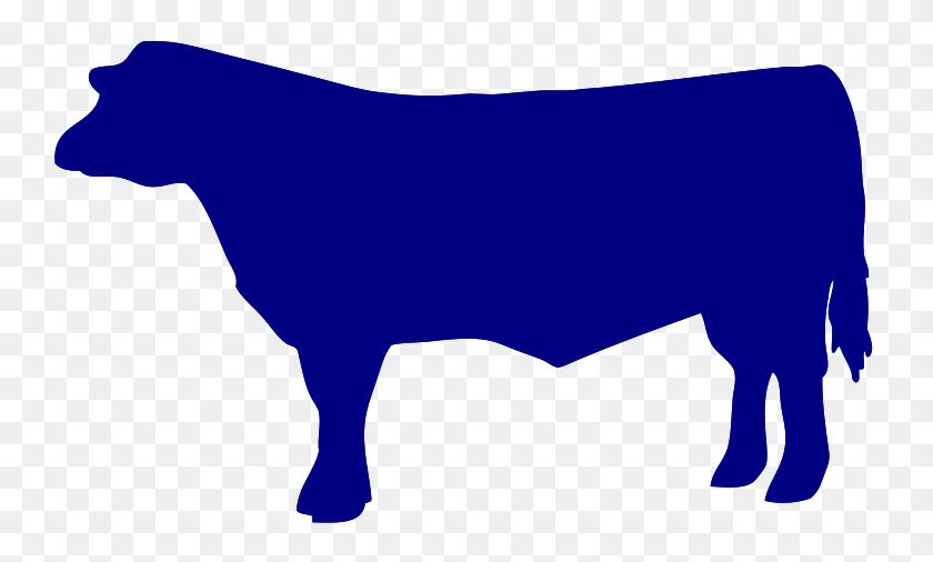 757x446 Beef Cow Silhouette - Cow Silhouette Clip Art