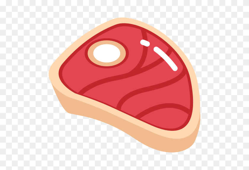 512x512 Beef, Food, Fried, Health, Meat, Tasty Icon - Beef PNG