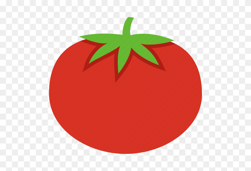 512x512 Beefsteak, Fruit, Leaves, Red, Tomato, Tomatoe, Vegetable Icon - Tomatoe PNG
