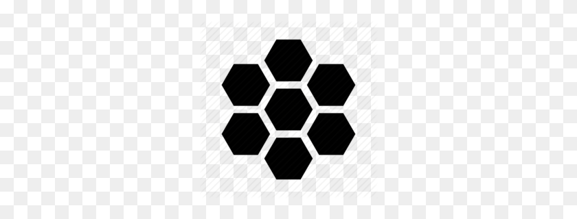 260x260 Beehive Clip Art Clipart - Honeycomb PNG