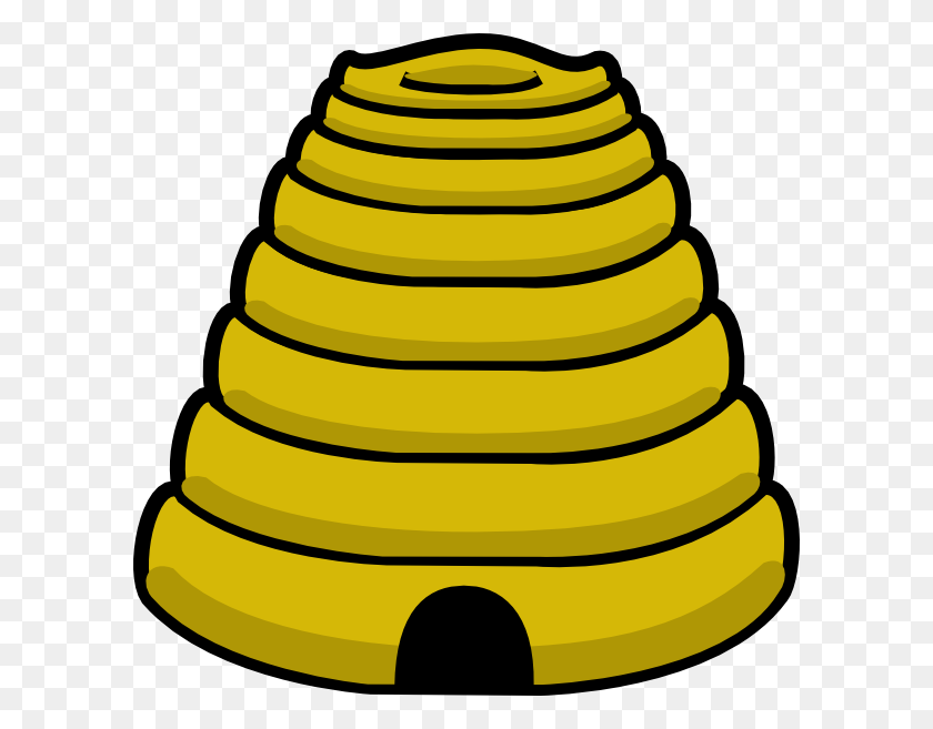 600x597 Beehive Clipart - Colony Clipart