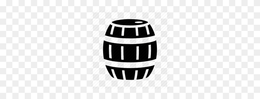 260x260 Beer Barrel Clipart - Beer Clipart Black And White