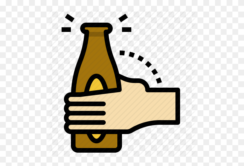 512x512 Cerveza, Botella, Celebración, Saludos, Prost Icon - Cheers Beer Clipart