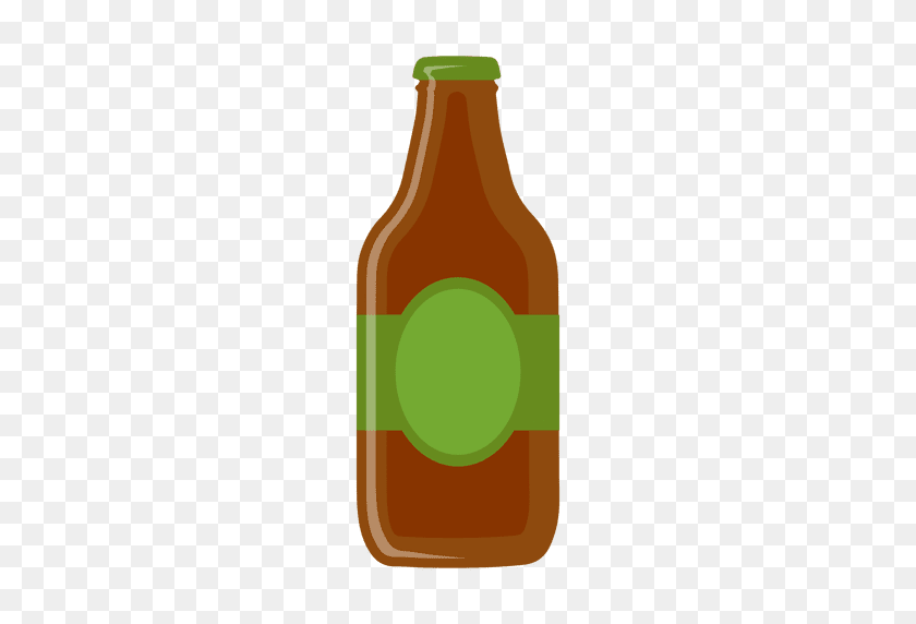 512x512 Beer Bottle Silhouette - Message In A Bottle PNG