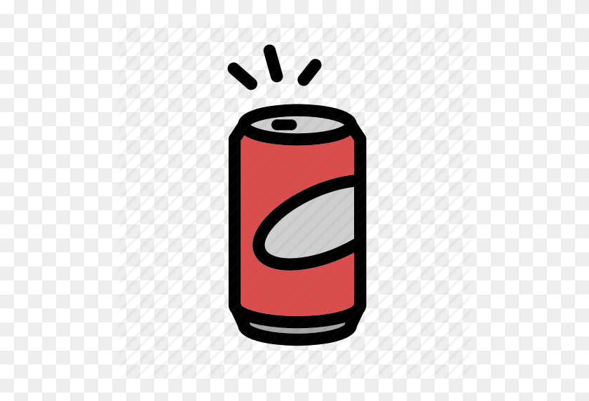 512x512 Beer, Can, Cola, Drink, Soda Can, Soda Water Icon - Soda Can PNG