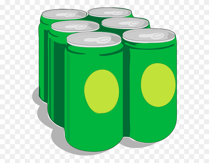 582x596 Beer Cans Clip Art Free Vector - Package Clipart