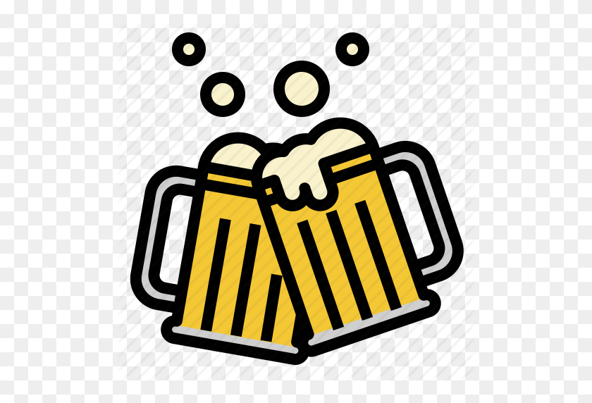 512x512 Beer, Cheers, Mug, Party, Prost Icon - Cheers Beer Clipart