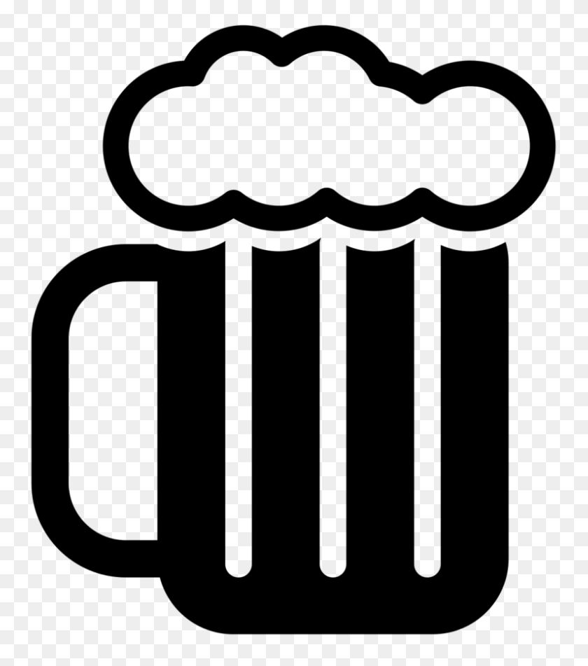 796x910 Beer Clip Black And White For Free Download On Ya Webdesign - Beer Glass Clipart Black And White