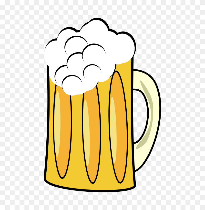 539x800 Beer Free Stock Photo Illustration Of A Foamy Mug Of Beer - Green Beer Clipart