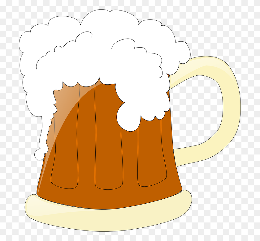 717x720 Beer Glassware Drink Clip Art - Beer Clipart