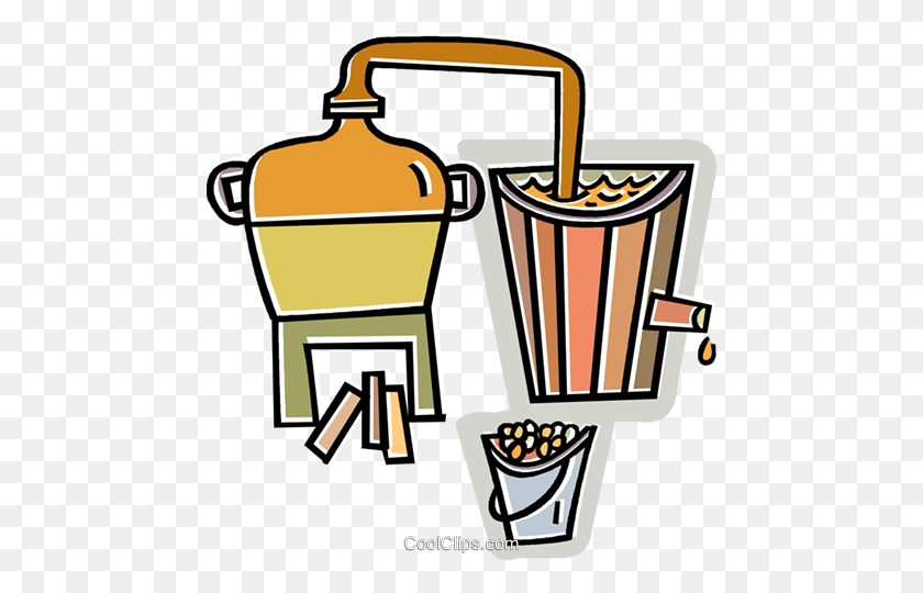 464x480 Beer Makers Royalty Free Vector Clip Art Illustration - Popcorn Bucket Clipart