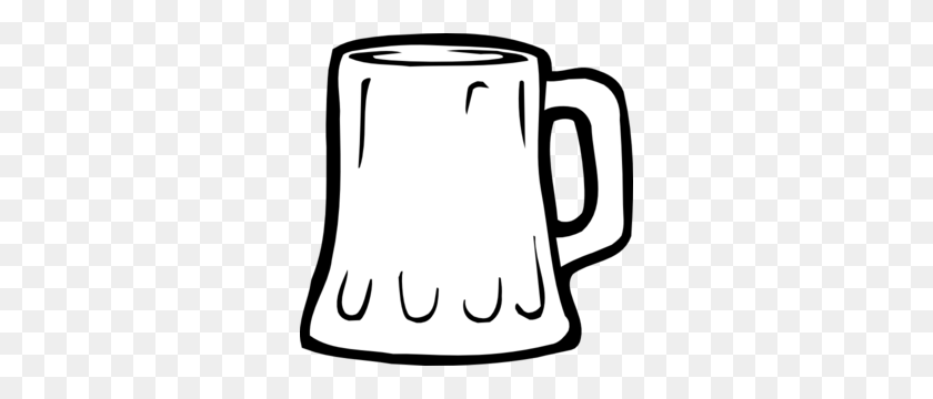 300x300 Beer Mug Black And White Clip Art - Cup Clipart Black And White