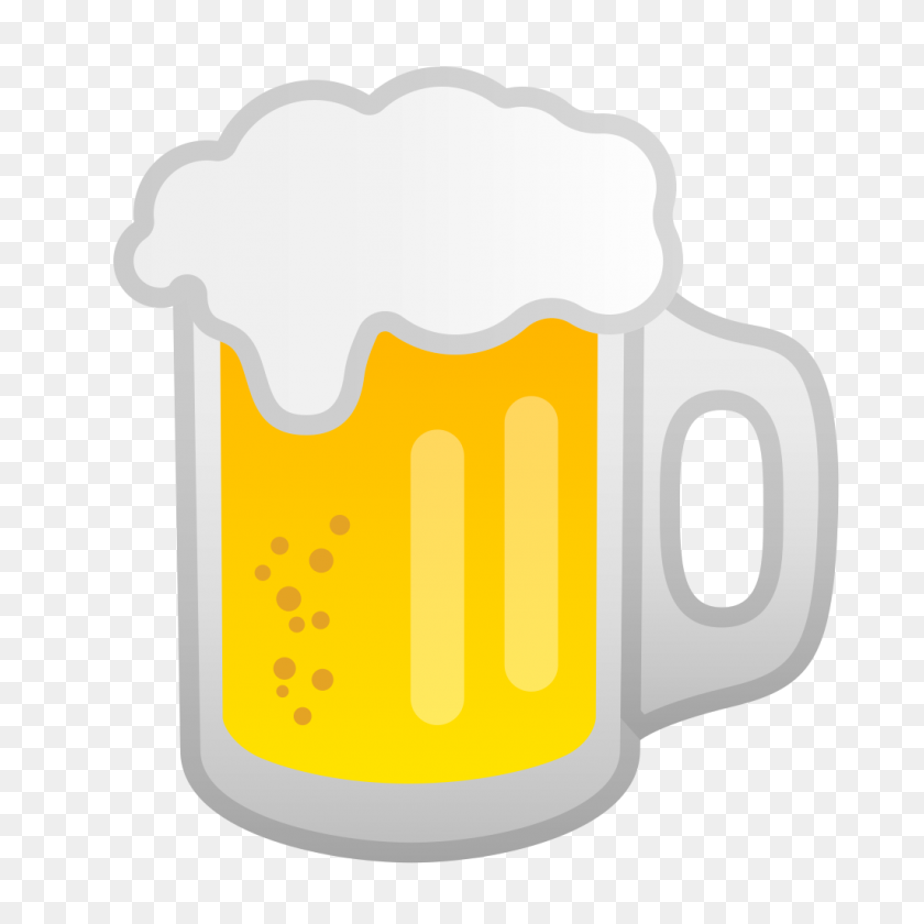 1024x1024 Значок Пивная Кружка Ното Emoji Набор Иконок Еда Напиток Google - Пиво Emoji Png