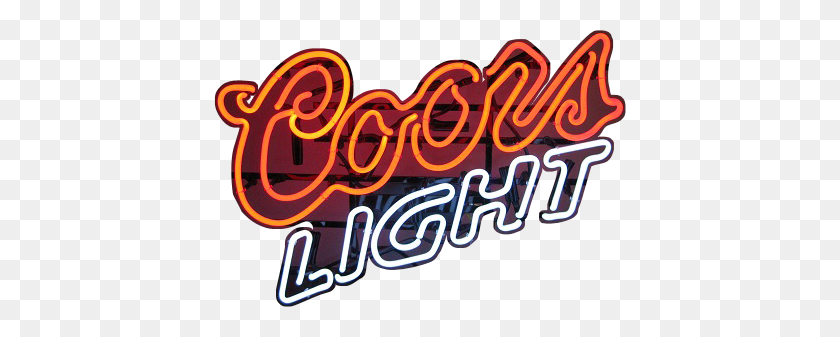 412x277 Beer Neon Signs Coors Light Neon Sign - Neon Sign PNG
