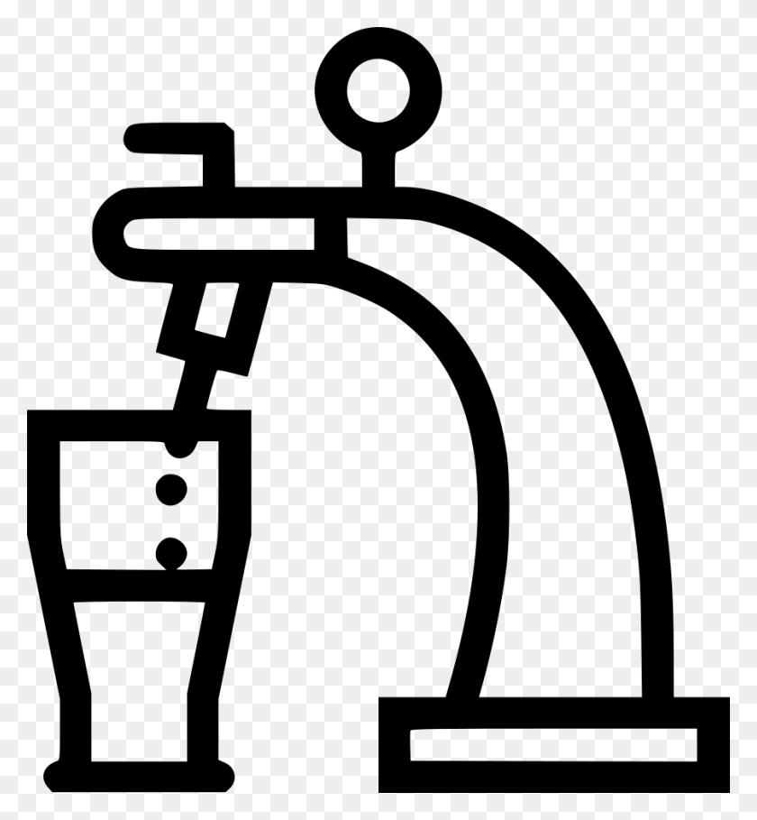 900x980 Beer Tap Png Icon Free Download - Beer Tap PNG
