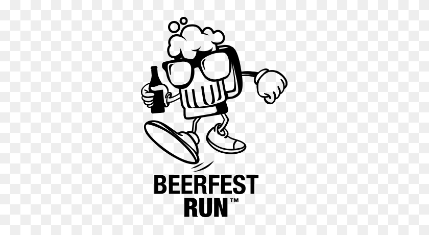 300x400 Beerfest Asia Singapore - Run Black And White Clipart