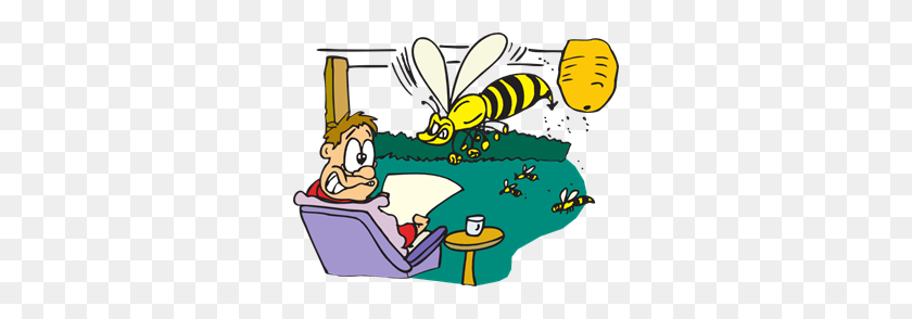 300x234 Bees Around A Honey Pot Clip Arts Download - Honey Pot Clipart