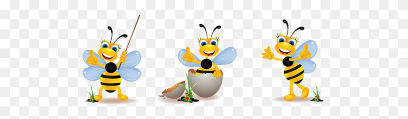 500x186 Bees, Clip Art And Album - Bee Sting Clipart