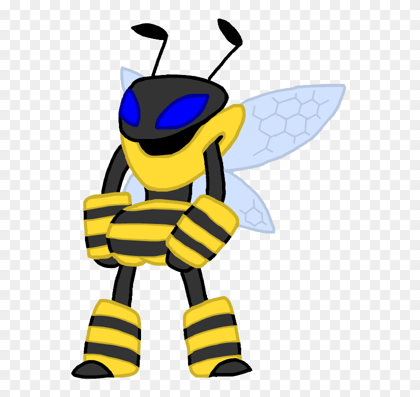 562x734 Пчелы Клипарт Воин - Пчелиная Королева