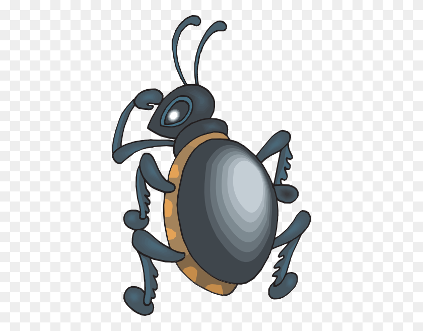 396x597 Beetle Looking Over Shoulder Clip Arts Download - Volkswagen Beetle Clipart