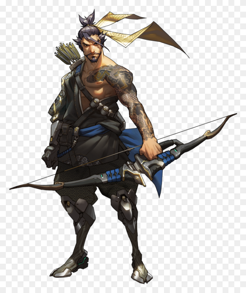 814x982 Behind The Overwatch Hanzo - Hanzo PNG