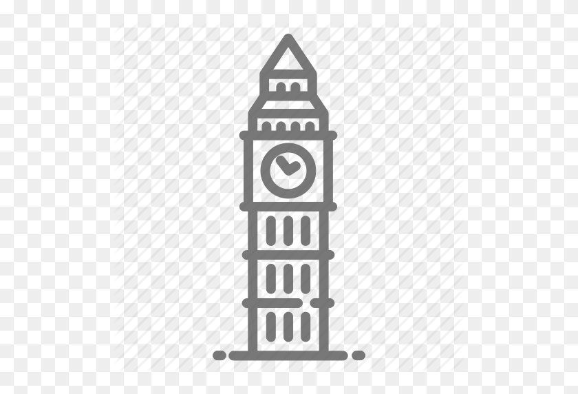 512x512 Колокол, Биг Бен, Часы, Лондон, Парламент, Значок Вестминстера - Биг Бен Png