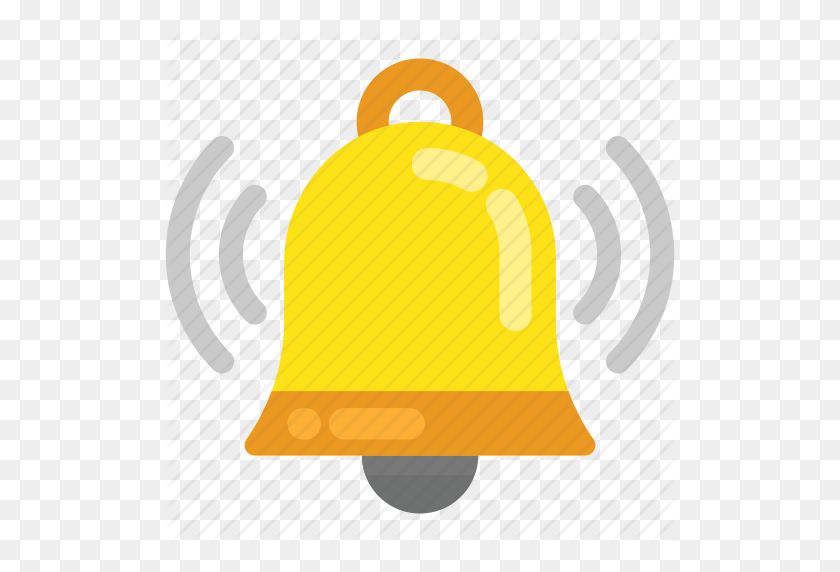 512x512 Bell, Christmas Bell, Notification, Ringing Bell, School Bell Icon - Bell Icon PNG