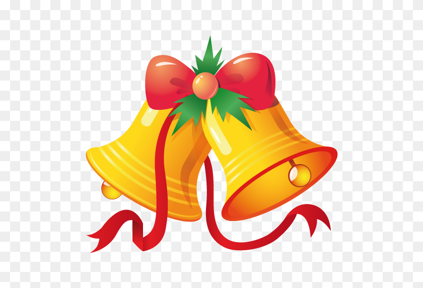 512x512 Bell Clipart Christmas Symbol - Santa Hat Clipart