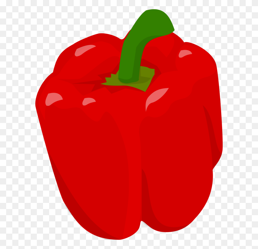 610x750 Bell Pepper Chili Pepper Black Pepper Food Vegetable Free - Red Pepper Clipart