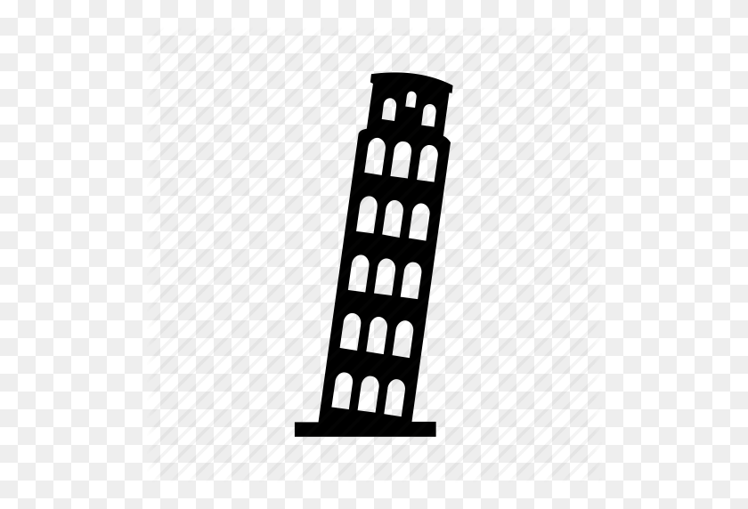 512x512 Campanario, Campanile, Italia, Apoyado, Icono De Pisa - Imágenes Prediseñadas De La Torre Inclinada De Pisa