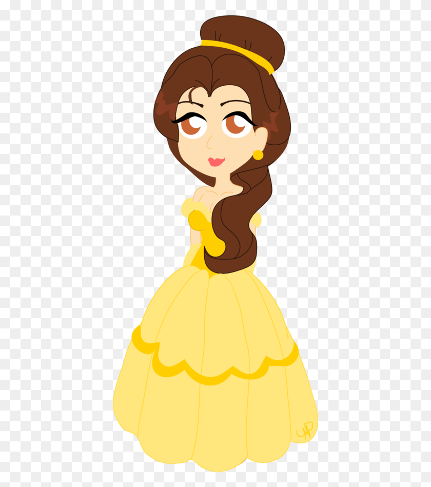 400x889 Belle Of The Ball Disney Princess Clipart And Backgrounds - Belle Dress Clipart