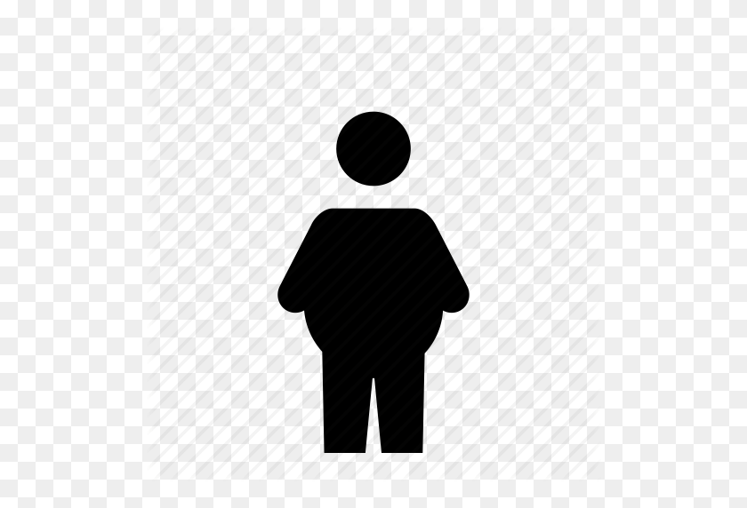 512x512 Vientre, Dieta, Gordo, Pesado, Hombre, Obeso, Icono De Persona - Hombre Gordo Png