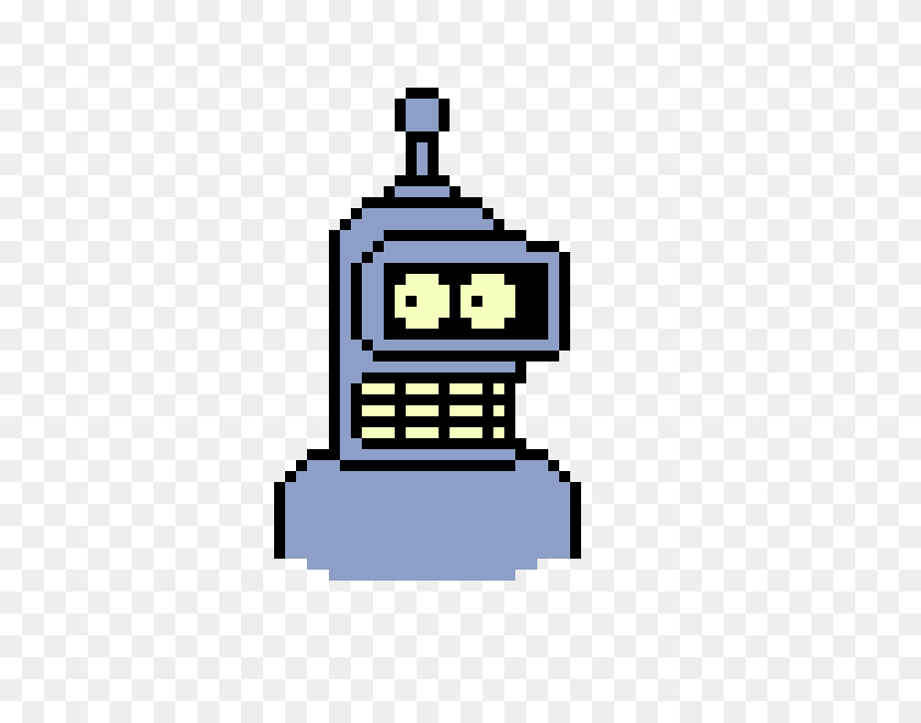 440x600 Bender! Pixel Art Maker - Bender PNG
