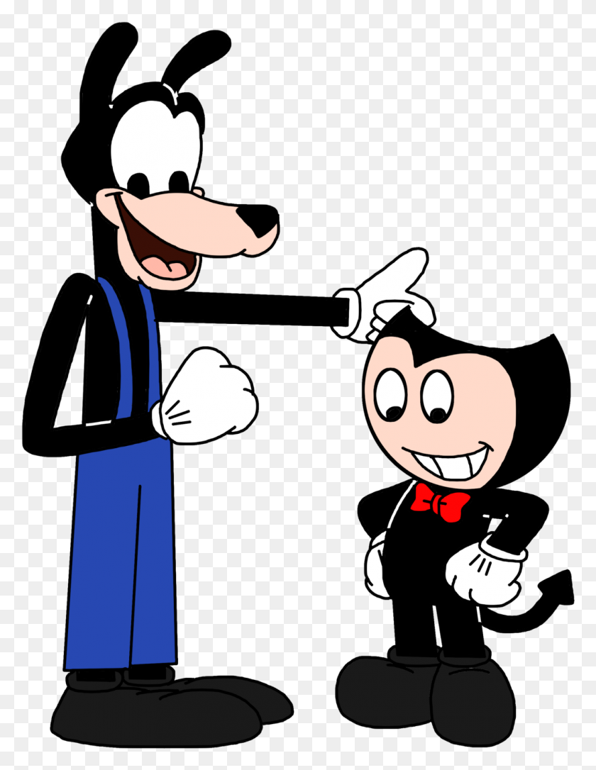 1052x1384 Bendy And Boris In Modern Disney Style - Bendy And The Ink Machine PNG