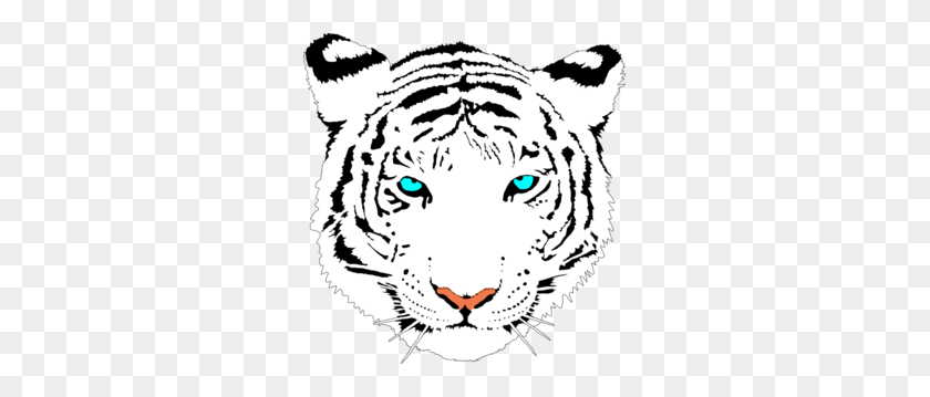 291x299 Бенгальский Тигр - Белый Тигр Клипарт