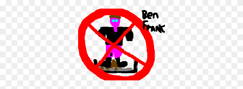 300x250 Benjamin Franklin Not Allowed To Use Litter Box Drawing - Benjamin Franklin PNG