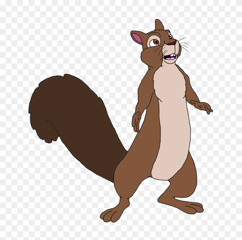 899x888 Benny The Squirrel Vector - Squirrel With Acorn Clipart
