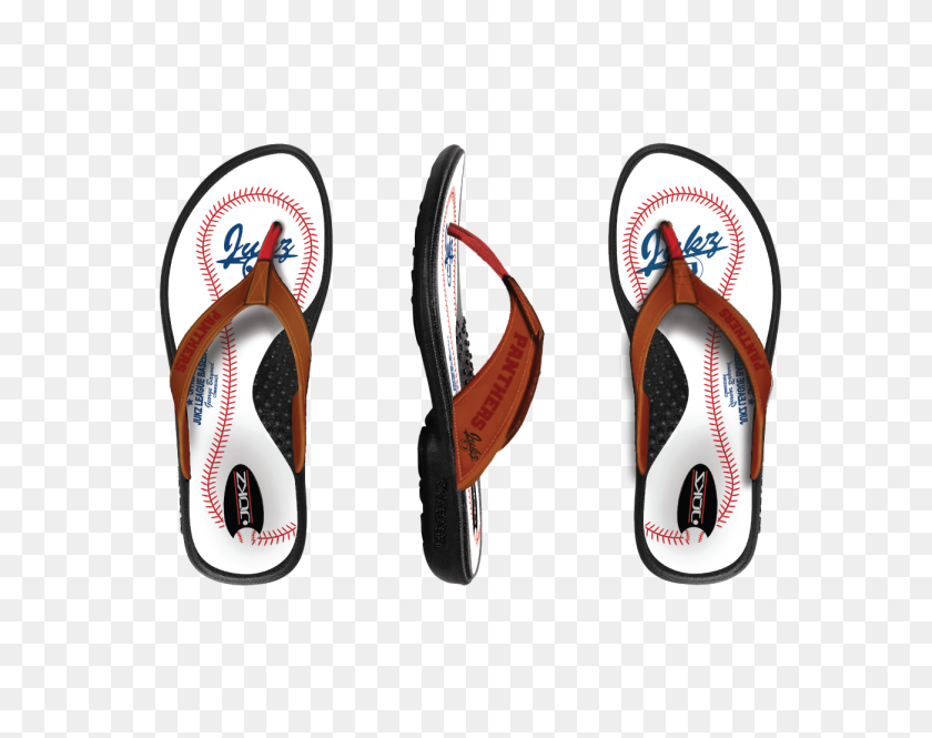 1302x1011 Benton Panthers Baseball Flip Flops Products Products - Baseball Stitches PNG
