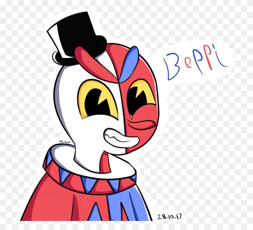 1000x900 Beppi The Clown Cuphead - Cuphead Logo PNG