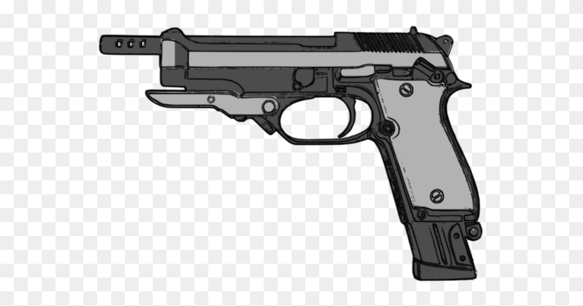 568x381 Пистолеты Beretta - Рука С Пистолетом Png