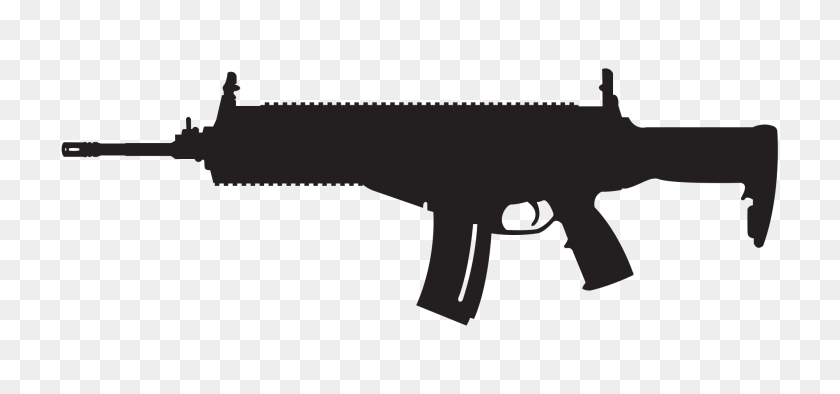 2000x857 Beretta Silhouette - Gun Silhouette PNG