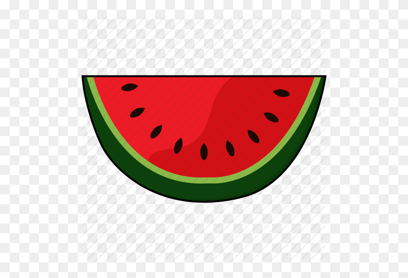 512x512 Berry, Food, Fruit, Slice, Watermelon Icon - Watermelon Slice Clipart