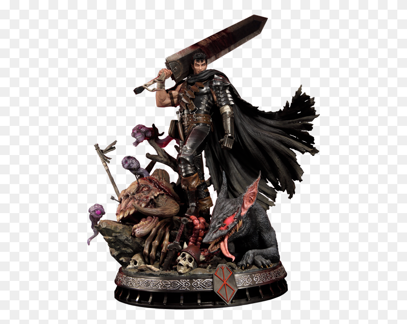 480x609 Berserk Guts The Black Swordsman Statue - Berserk PNG