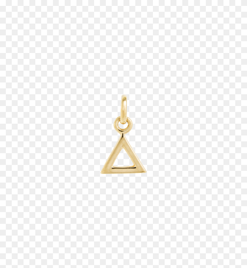 939x1024 Bespoke Triangle Outline - Gold Triangle PNG
